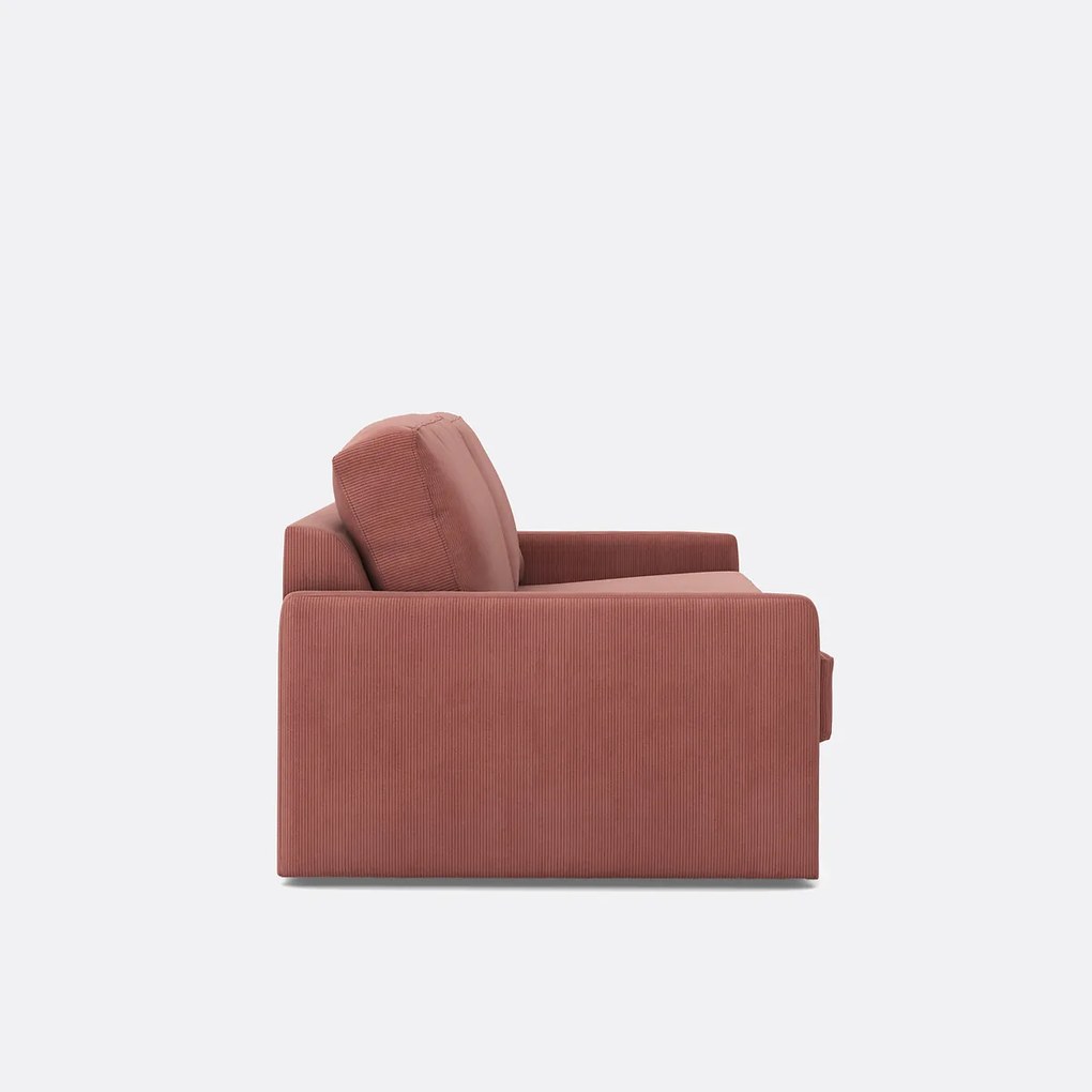 Slaapbank in ribfluweel, Comfort Bultex®, Marta
