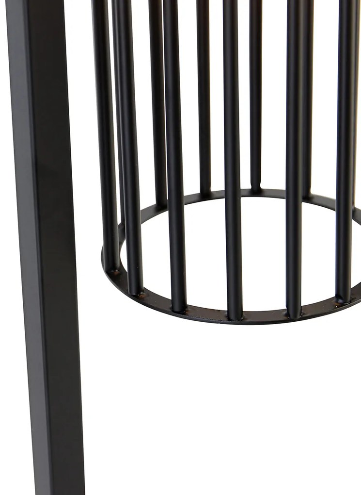 Smart Moderne tafellamp met dimmer zwart incl. Wifi ST64 - Balenco Wazo Modern E27 Binnenverlichting Lamp