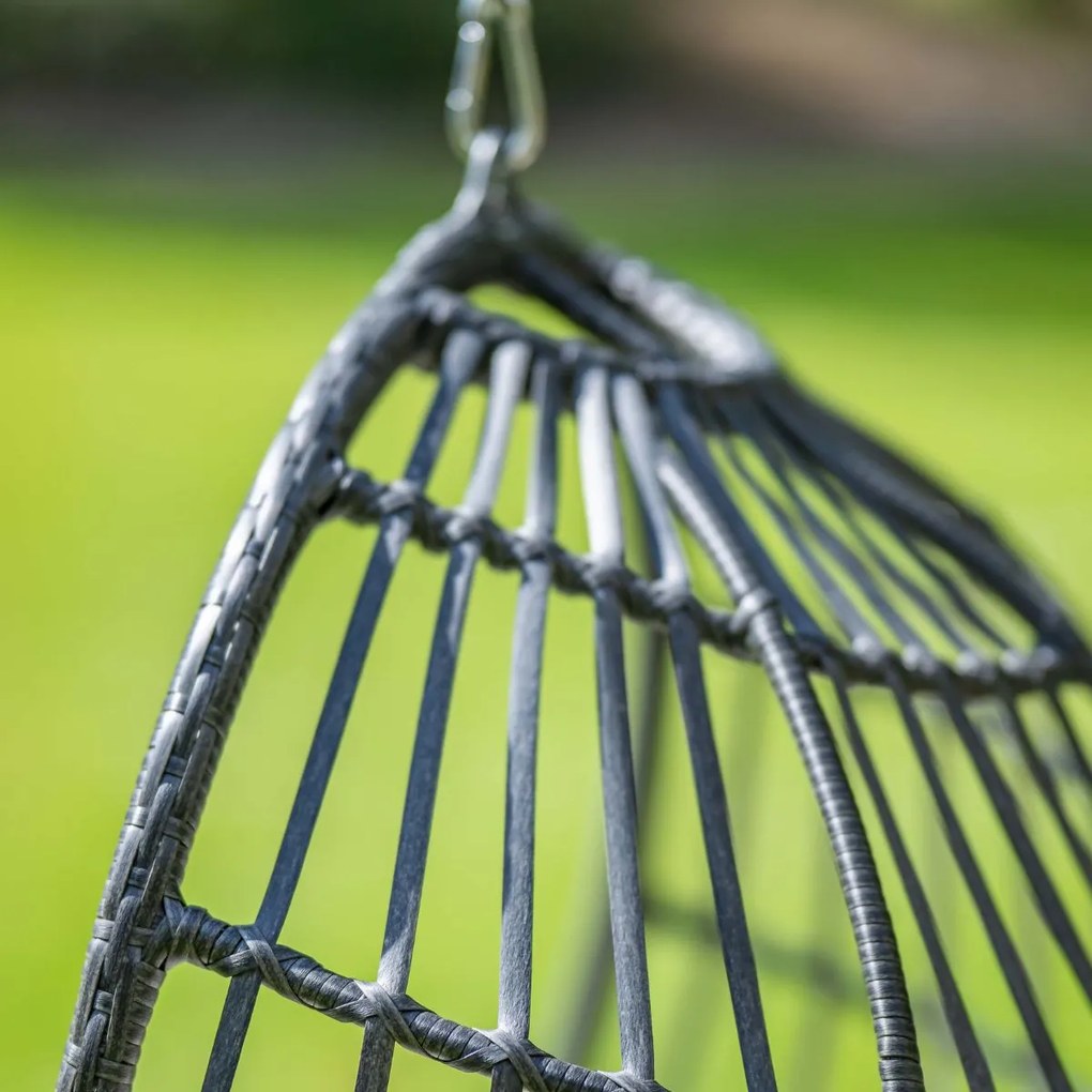 Garden Impressions Esmee hangstoel swing egg - donker grijs