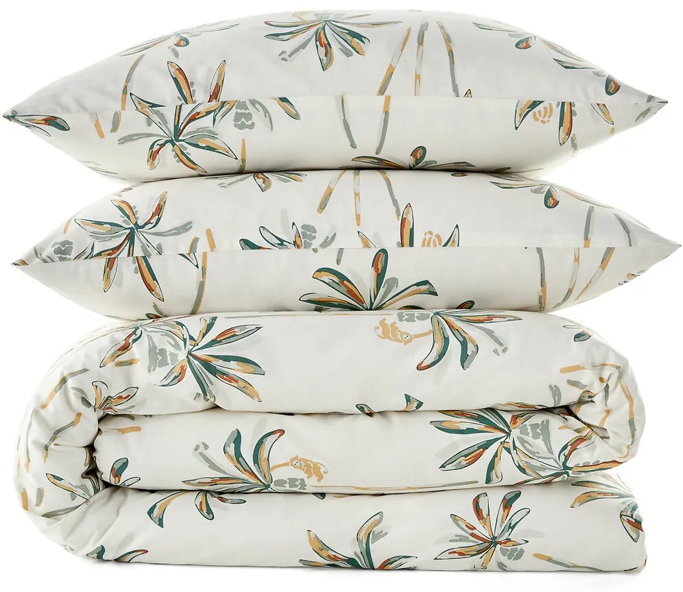 Katoenen bedset, vierkant kussensloop, Denham