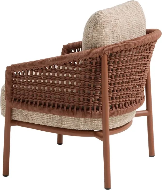 4 Seasons Outdoor Cala low dining tuinstoel Spicy Tuinstoel beige weerbestendig