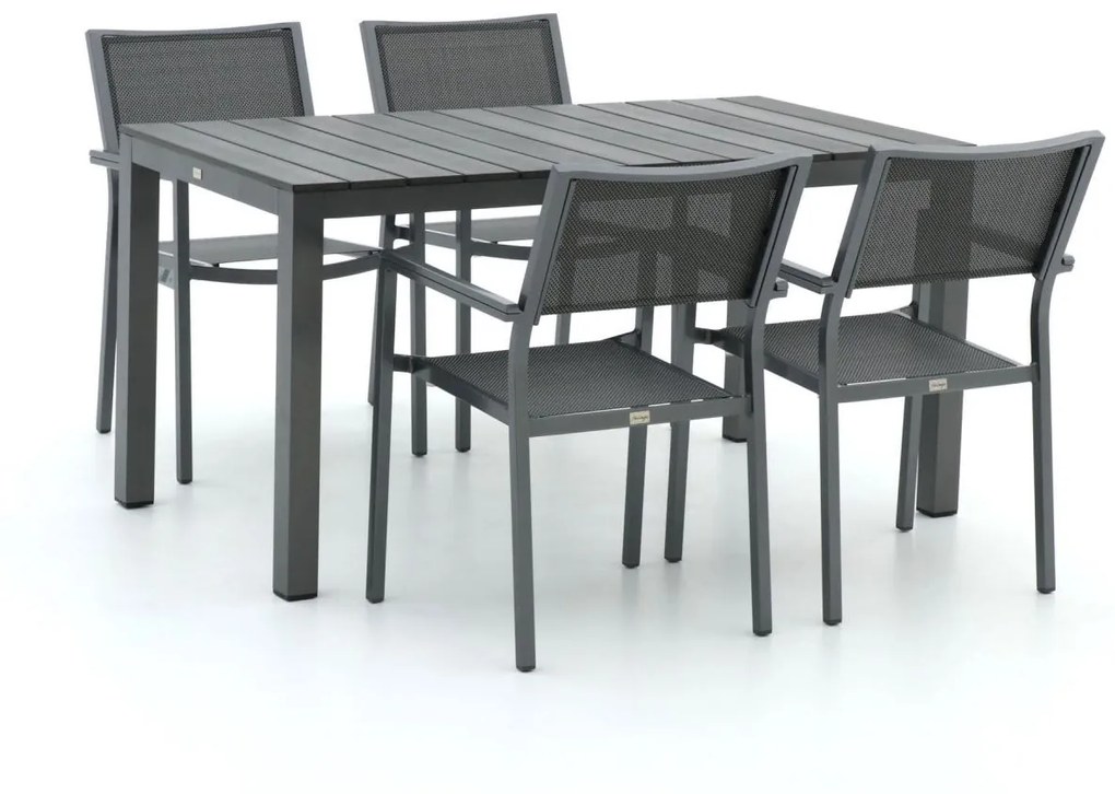 Bellagio Roma/Fidenza 150cm dining tuinset 5-delig stapelbaar