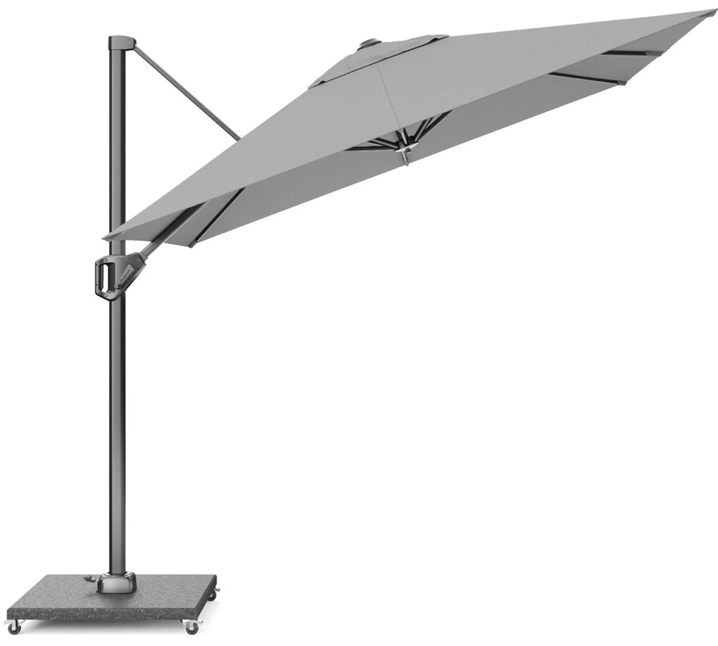 Zweefparasol 2.5x2.5m T1 (excl.voet) Grijs-antraciet Platinum Voyager