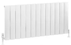 Eastbrook Tordino radiator 125x60cm aluminium 1329W wit mat