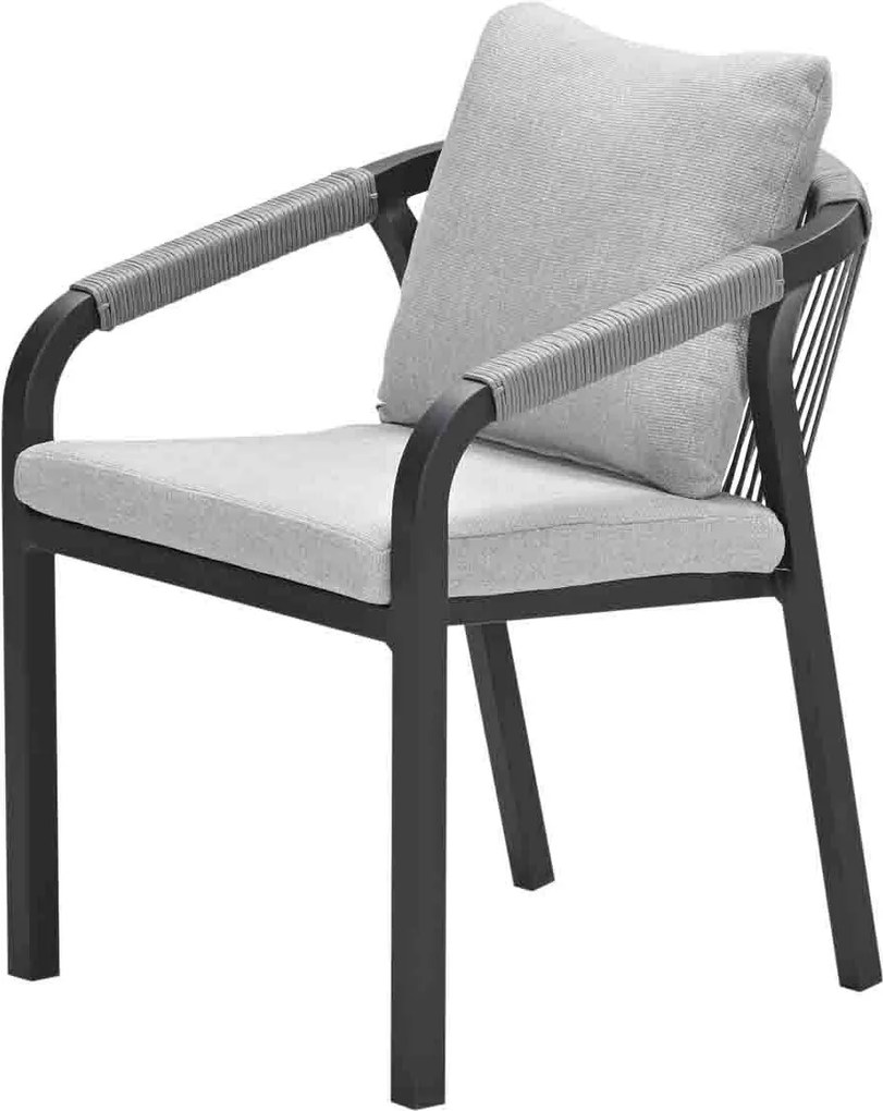 Garden Impressions Tarera lounge dining stoel - donker grijs