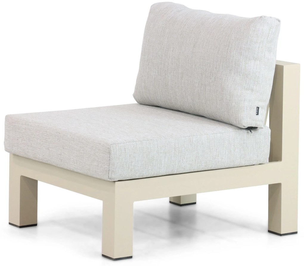 Hoek loungeset 6 personen Aluminium Taupe Lifestyle Garden Furniture Luca