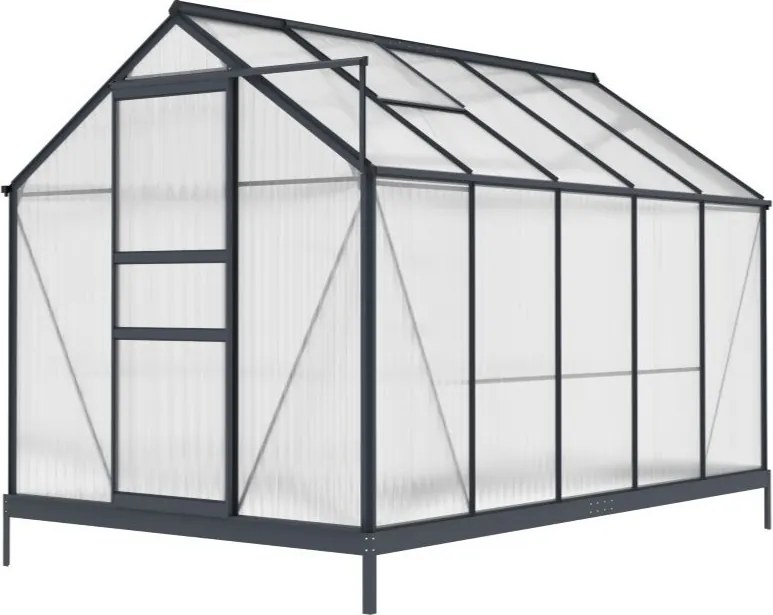 Azalia aluminium serre 1,9 x 3,1 m CoverTech antraciet