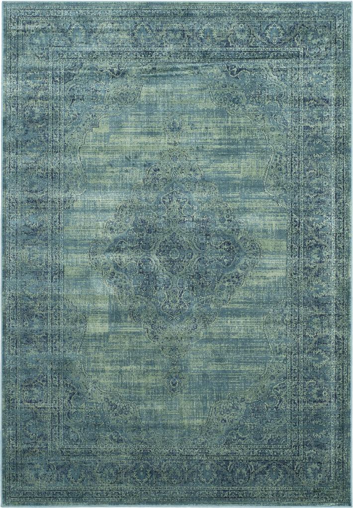 Safavieh | Vintage vloerkleed Olivia 180 x 180 cm turquoise, multicolour vloerkleden viscose, katoen, polyester vloerkleden & woontextiel vloerkleden