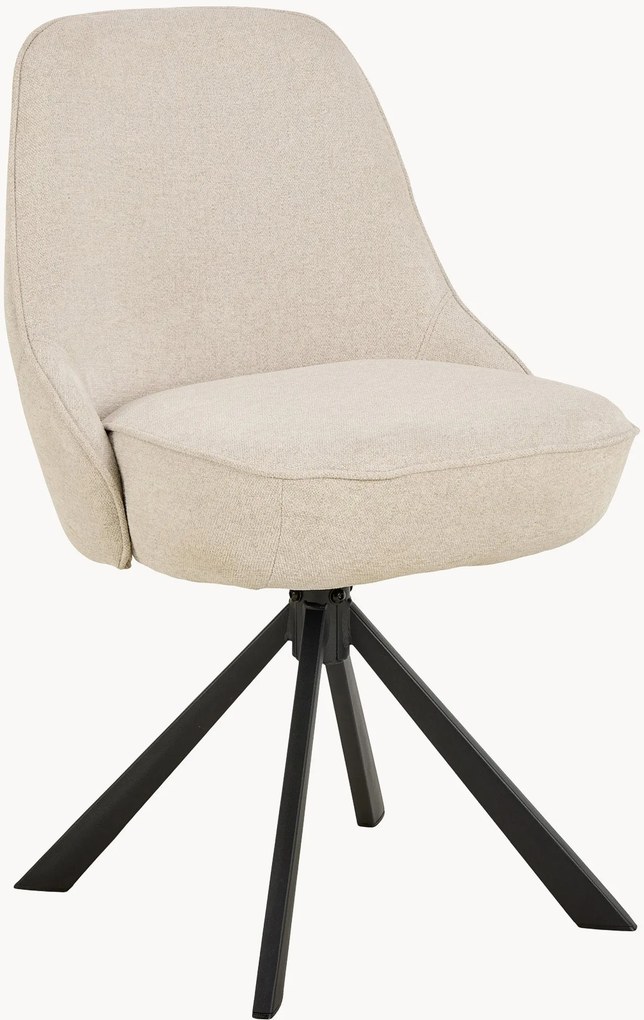Gestoffeerde draaibare eetkamerstoelen Carlton, 2 stuks