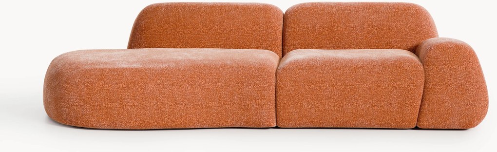 Modulaire teddy chaise longue Wolke (3-zits)