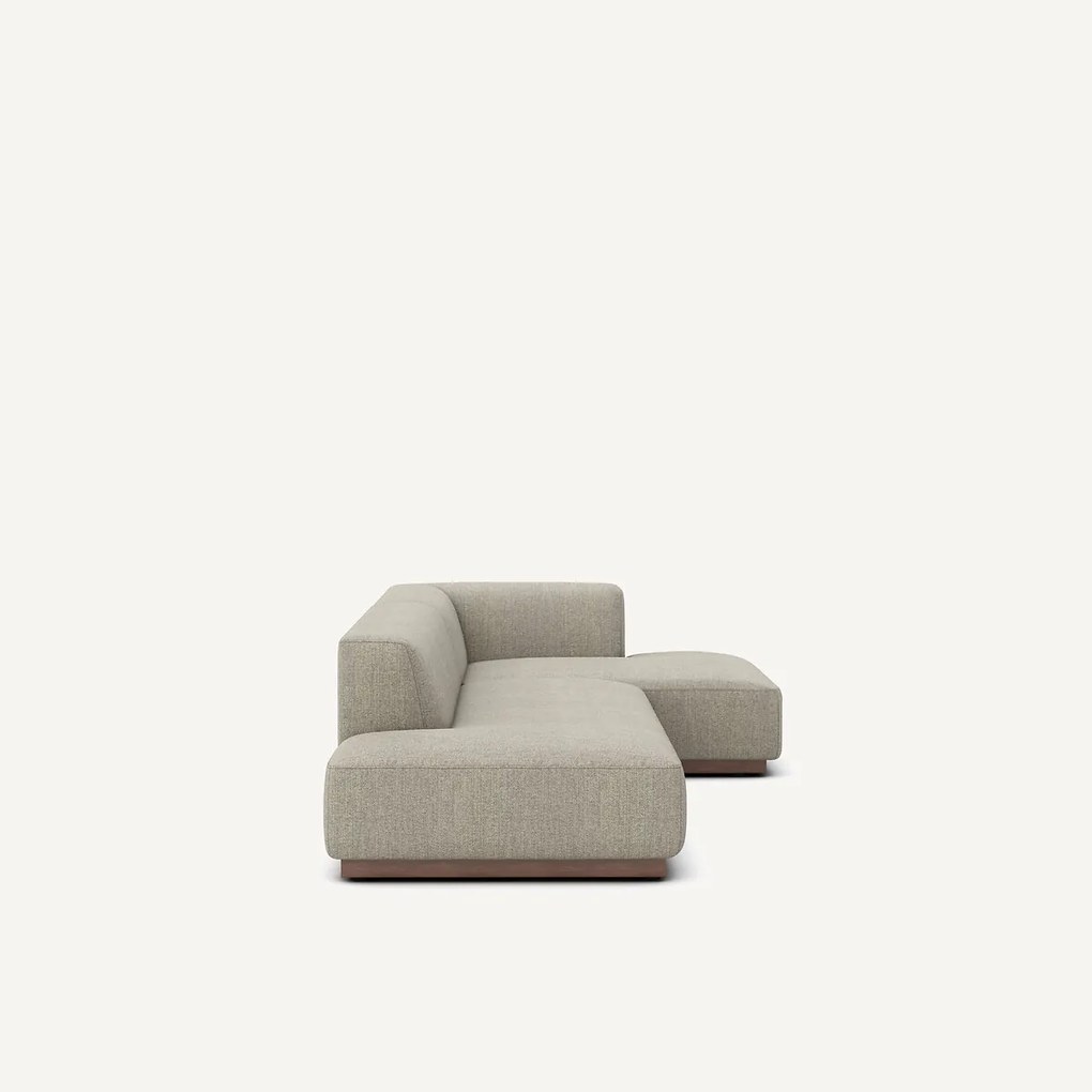 XL rechte hoekbank in tweed, JACOPO