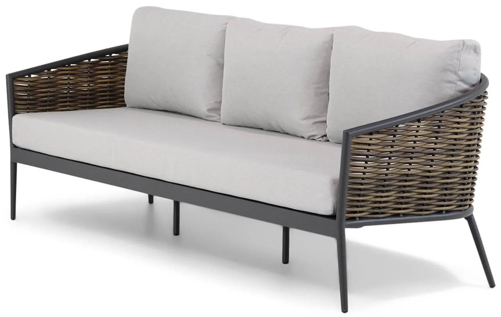 Stoel en Bank Loungeset 5 personen Aluminium Grijs  Coco Coco Palm