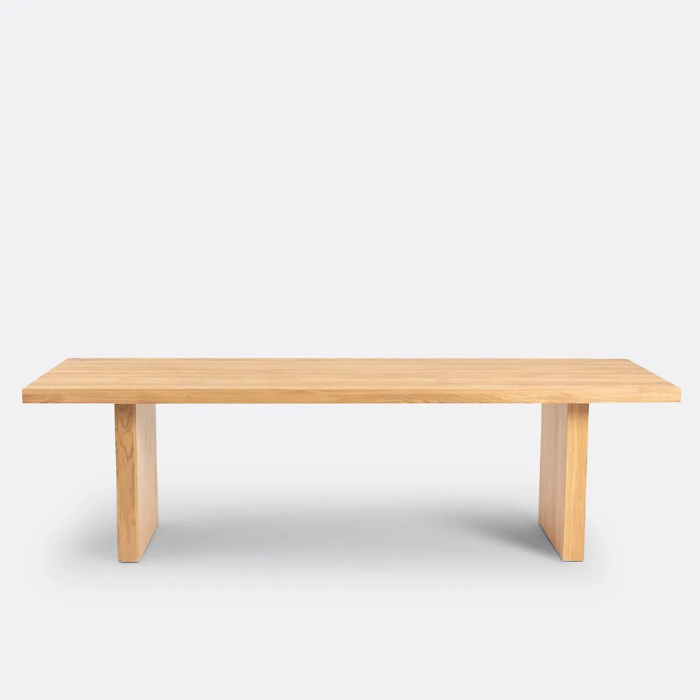 Tafel 8/10 personen massief eik, Vova