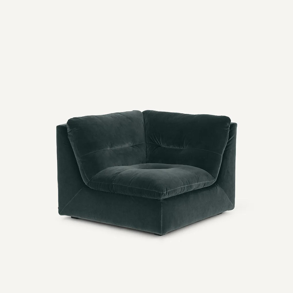 Modulaire 90° hoek in fluweel, GIULIANO