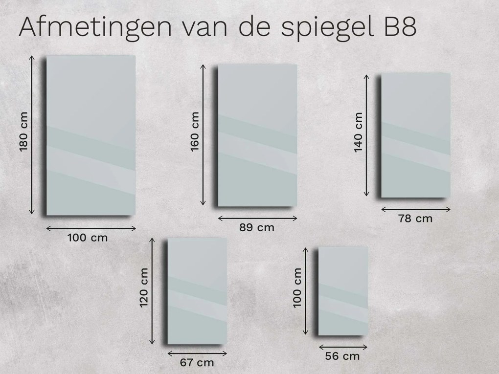 Spiegel met lijst B8