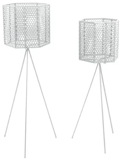 Set van 2 plantenstandaarden Mesh Hexagon | PT LIVING