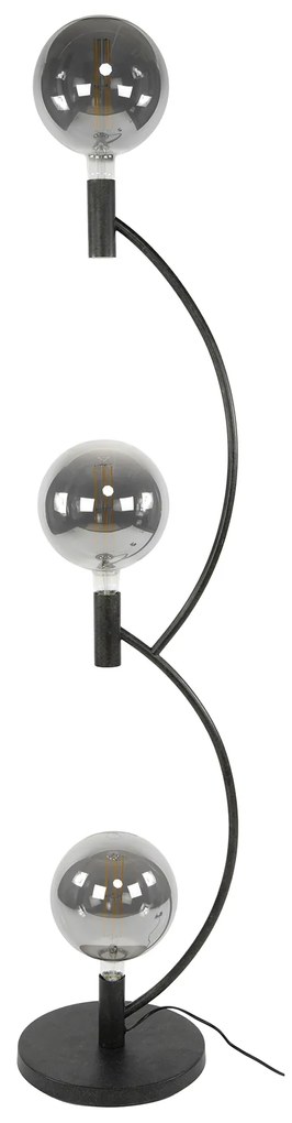 Vloerlamp Bolvormige Lichtbronnen Zwart