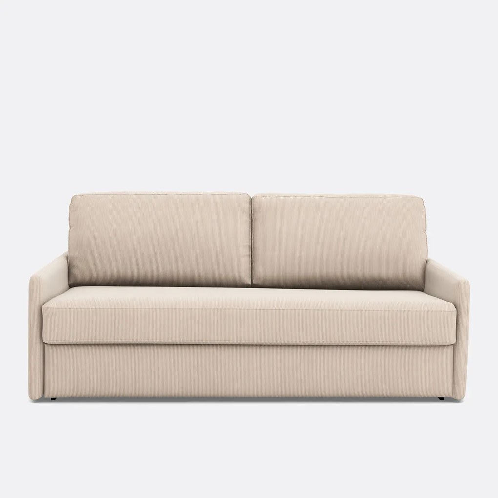 Slaapbank in ribfluweel, Comfort Bultex®, Marta