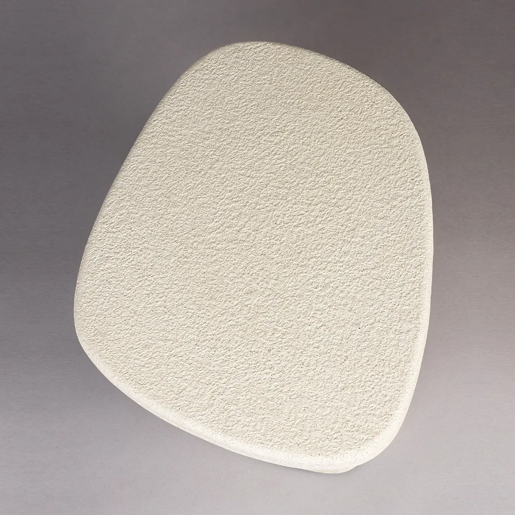 Dutchbone Veda Low Witte Bijzettafel Organisch - 56 X 41cm.