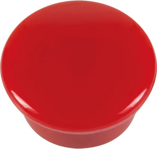 Magneet rood pak à 10st. Ø 15x8mm, 100g