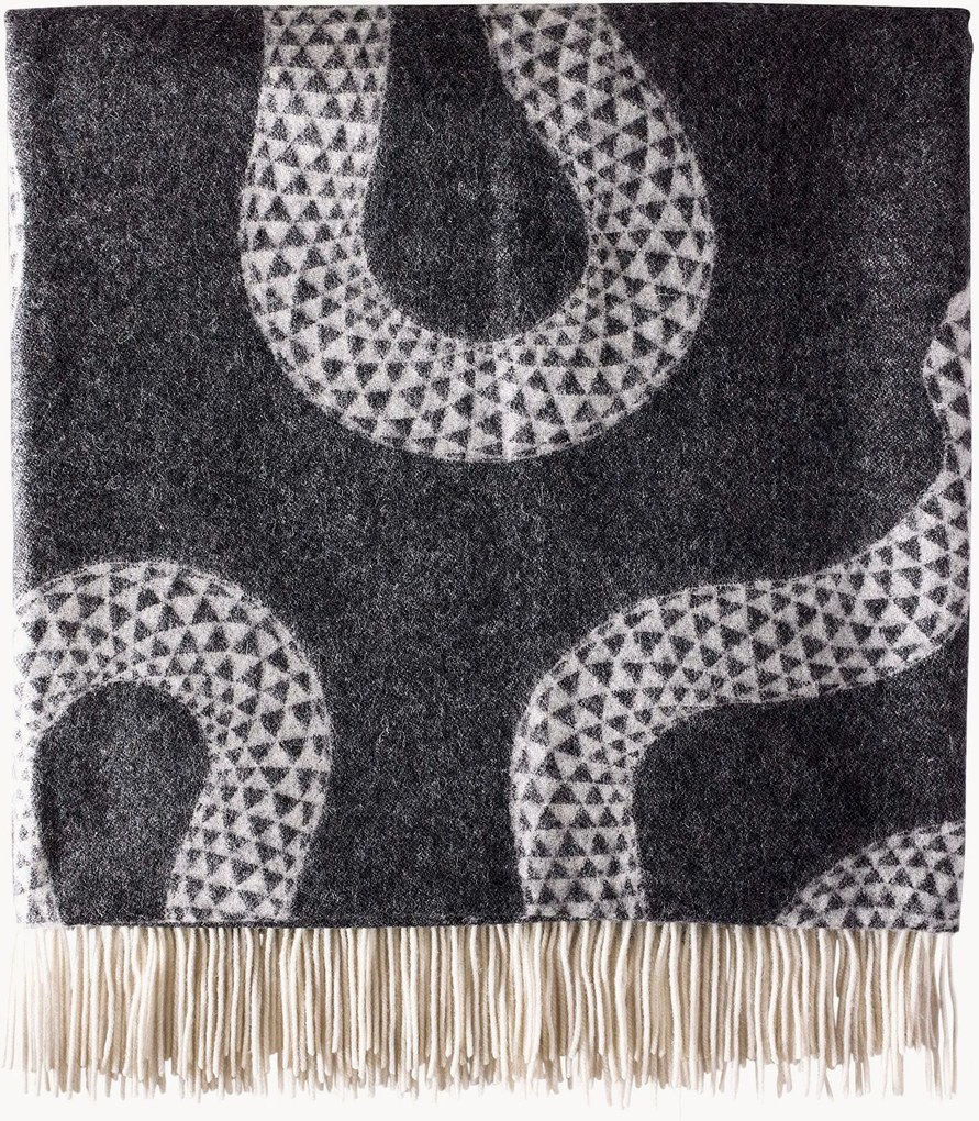 Handgemaakte merino wollen plaid Eden
