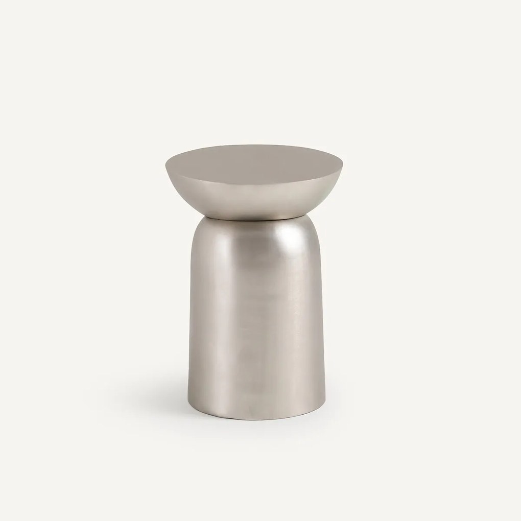 Bijzettafel in gegoten aluminium, Fraulino