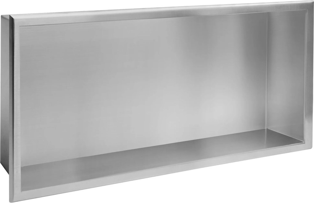 bathroom shelf 30x60 steel brush