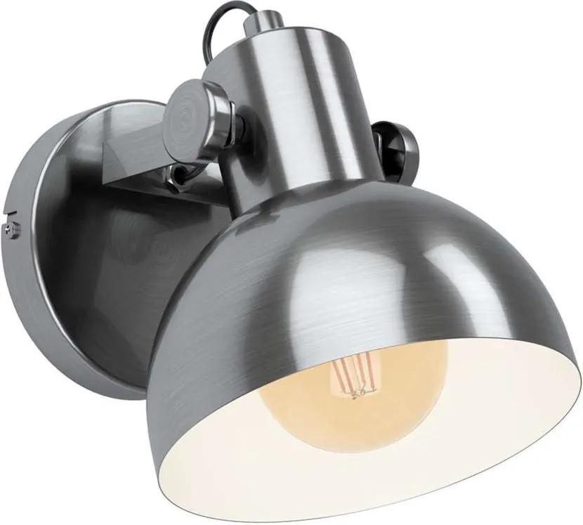 EGLO wandlamp Lubenham 1 - nikkel/crème - Leen Bakker