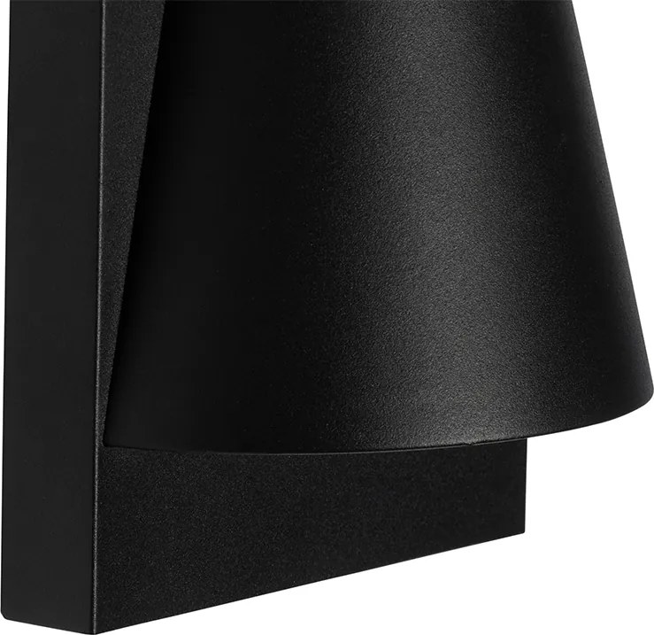 Industriële buiten wandlamp zwart IP44 - Femke
