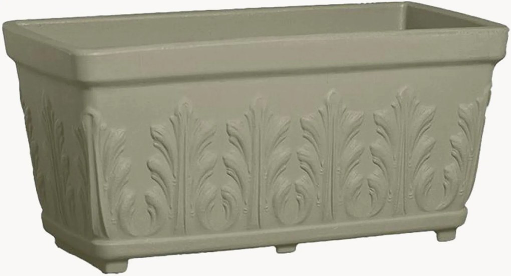 Outdoor plantenpot Cassetta Fogliata, H 30 cm