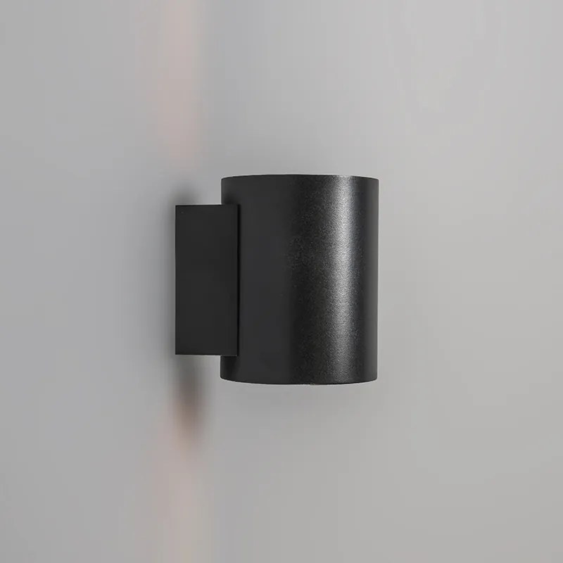 Moderne wandlamp zwart met goud rond - Sola Design, Modern G9 Binnenverlichting Lamp