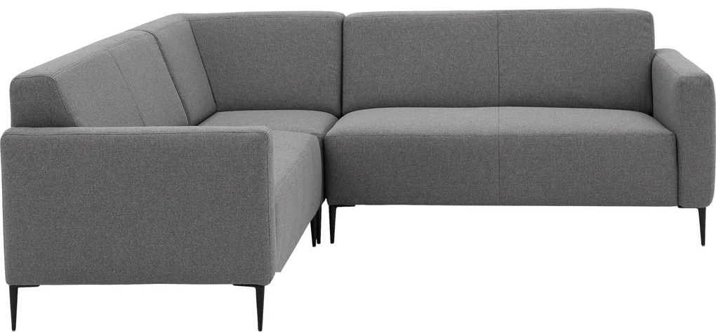 Goossens Key West grijs, stof, 2-zits, modern design