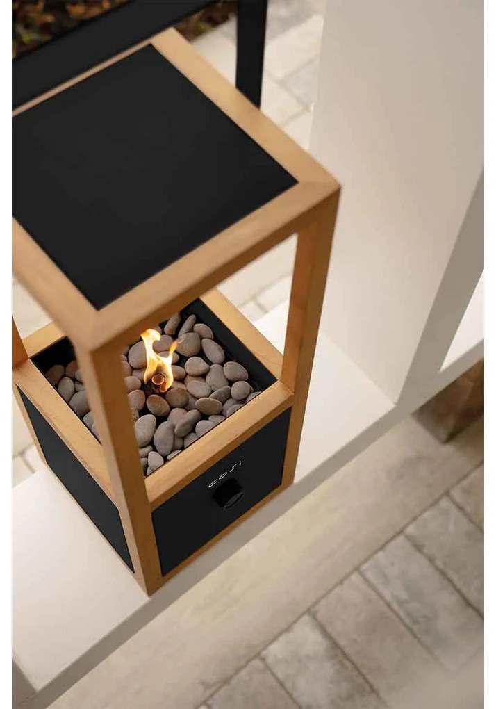 Cosi Fires - Cosiscoop Urban Black - gaslantaarn - 20x20x49,3 cm