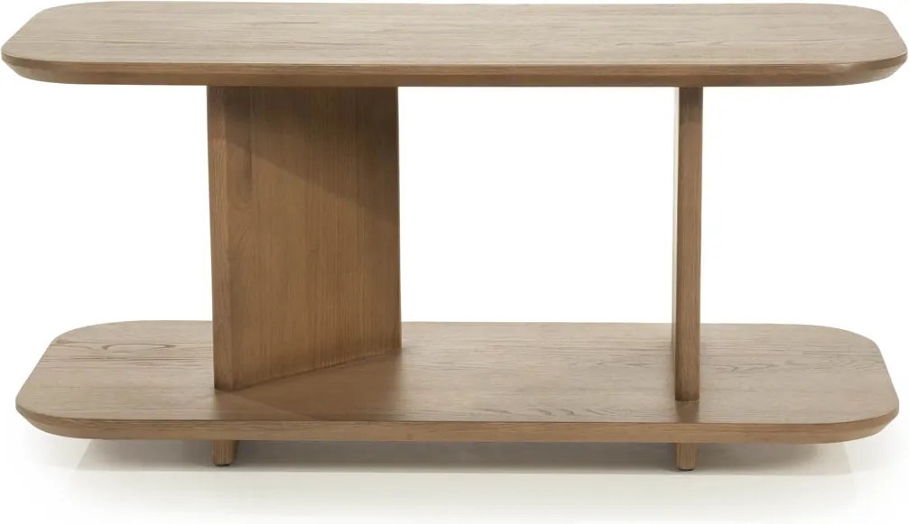 Design Bijzettafel Eikenhout Bruin - 90 X 40cm.