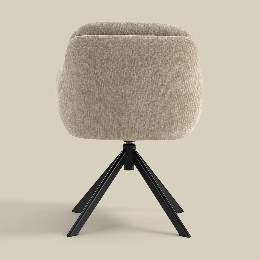 Draaibare Eetkamerstoel Beige