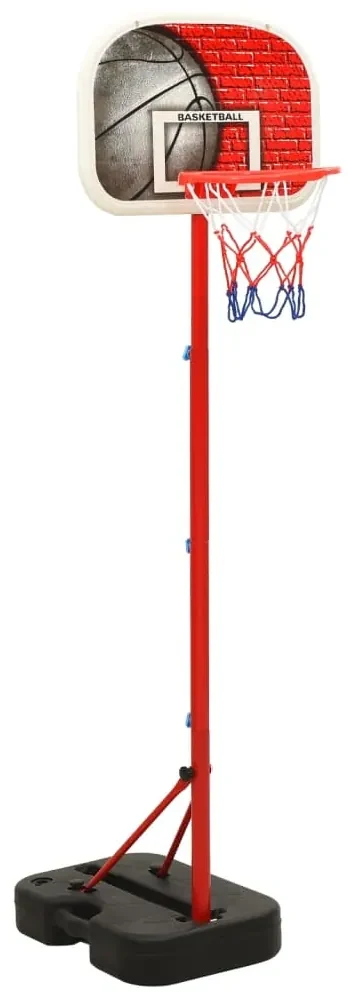 vidaXL Basketbalset draagbaar verstelbaar 138,5-166 cm