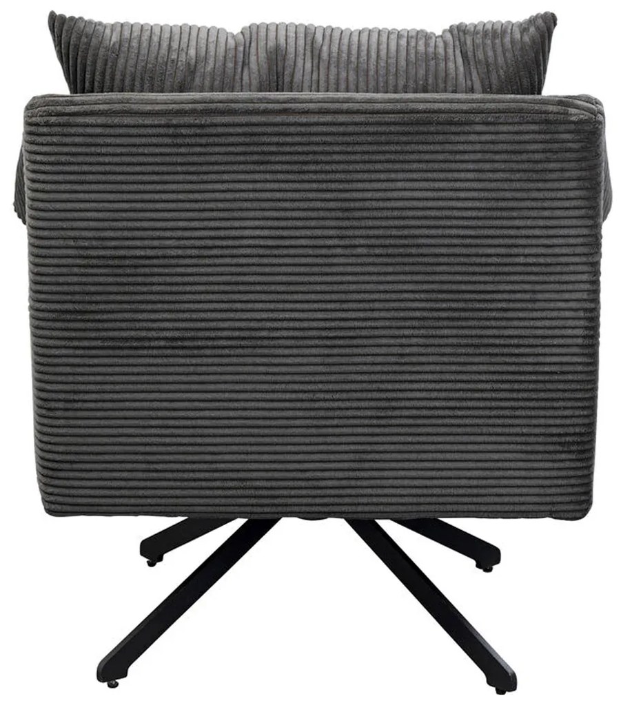 Kare Design Milo Draaibare Fauteuil Corduroy Grijs