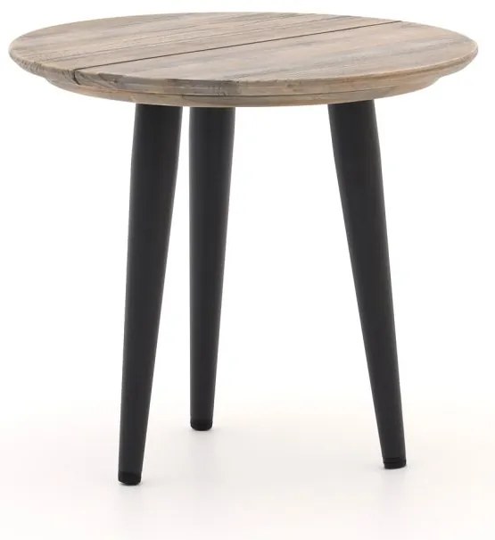 Bijzettafel tuin ROUGH | Rond  | Tuintafel Teakhout | Ø50cm | Kees Smit Tuinmeubelen