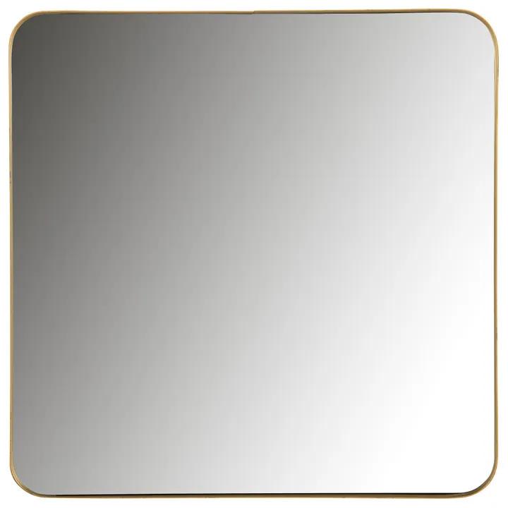 Spiegel metaal - goudkleurig - 40x40 cm