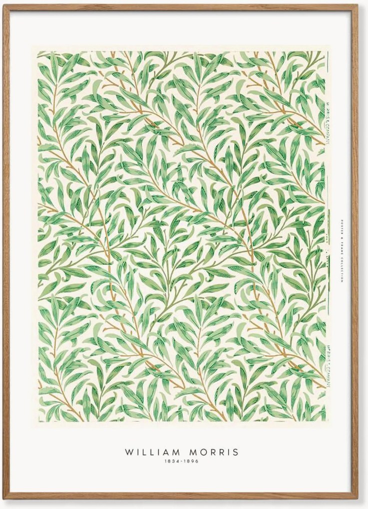 Ingelijste digitale print Green Leaves