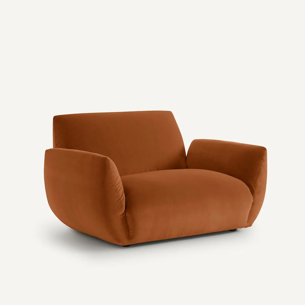 Fauteuil in fluweel, Spogano
