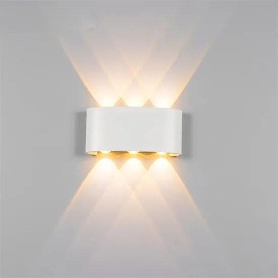 LED Wandlamp 6W Triple Warm Wit, Wit