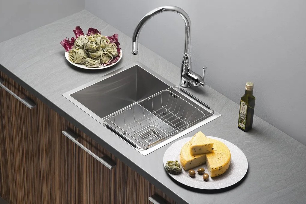 Sapho Zero spoelbak 54x43x20cm RVS