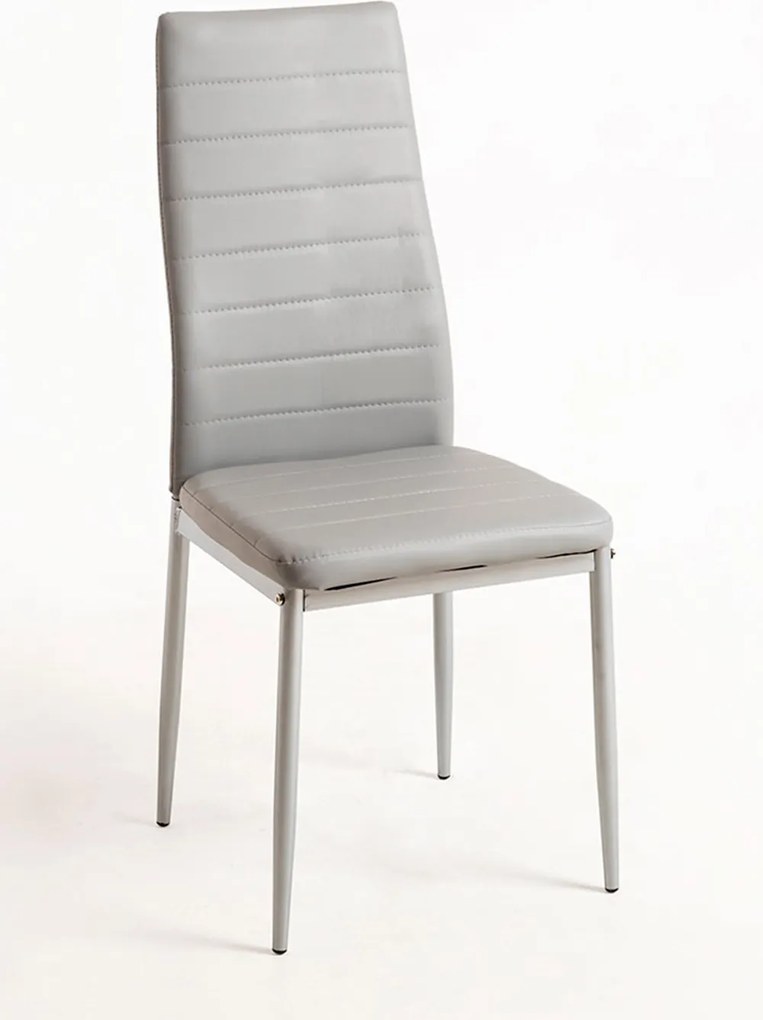 Set 4 Lauter Kunstlederen Stoelen