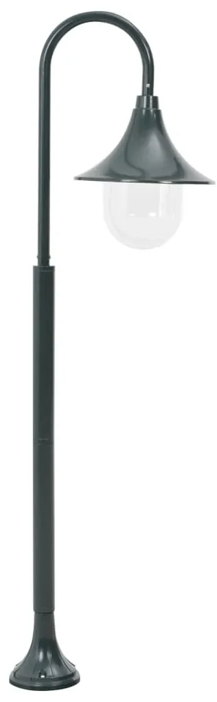 vidaXL Paalverlichting tuin E27 120 cm aluminium donkergroen