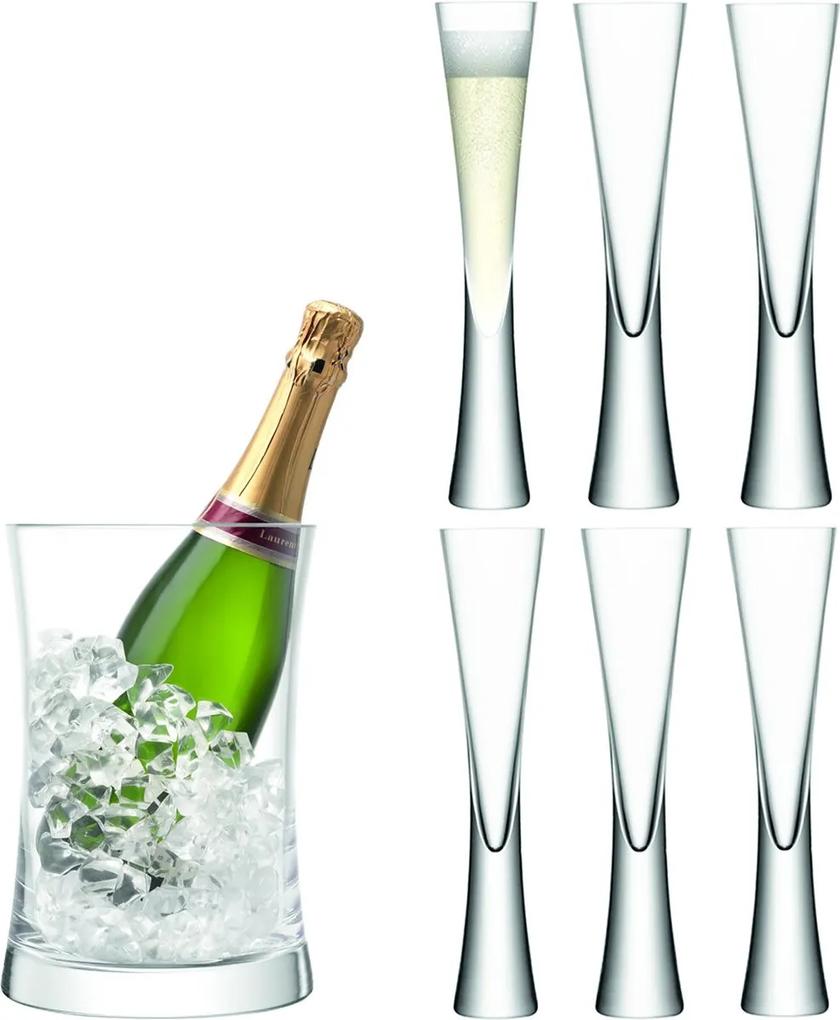 L.S.A. | Moya Drinken Champagne Serveerset hoogte 22.5 cm transparant drinkglazen glas glaswerk koken & tafelen | NADUVI outlet