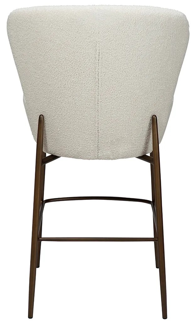 Dan-Form Orbit Boucle Barstoel Dove Lichtgrijs Met Hoge Rugleuning