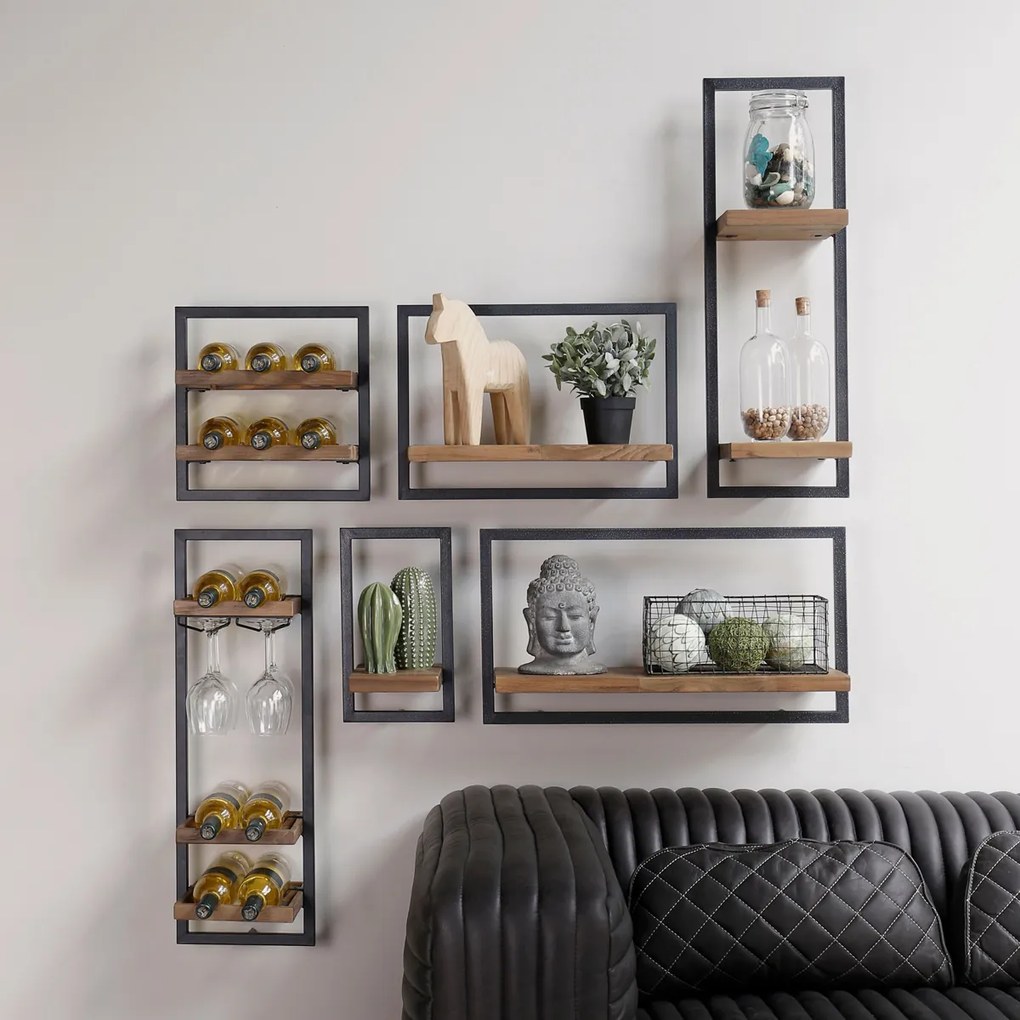 DTP Home Winemate Natural Type C Wijnflessen Rek - 50x25x35cm.
