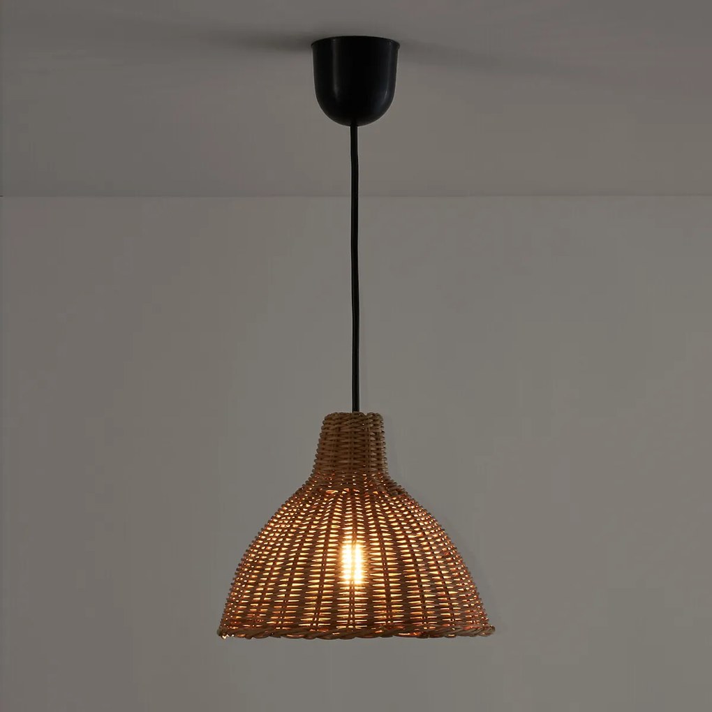 Hanglamp / handlamp in rotanØ22 cm, Alaya