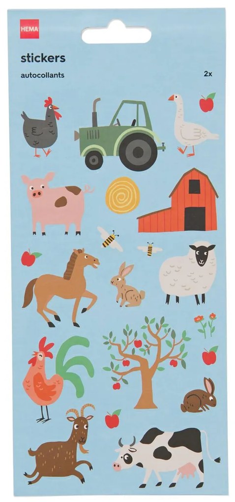HEMA Stickervellen Boerderij 19x10 - 2 Stuks